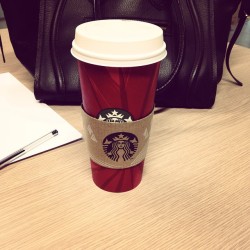 When bae&hellip;.err I mean the boss buys you coffee. 😊 red cups are back my favorite time of year! #starbucks #coffee #christmas #bae #boss #redcup #morning #work