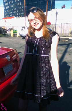 Sunny December in the Valley, feeling pretty, new dress and vintage panties &lt;3&lt;3 