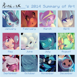 Penlink&rsquo;s Summary of art 2014 The improvement is there, compared to last years summary of art, though it looks like the style didn&rsquo;t change much. I admit that I was disappointed until I looked at the works from 2013. Gonna have to draw more