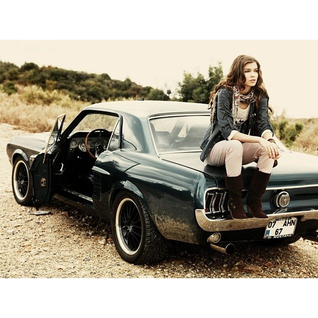 Hot rod cars and girls