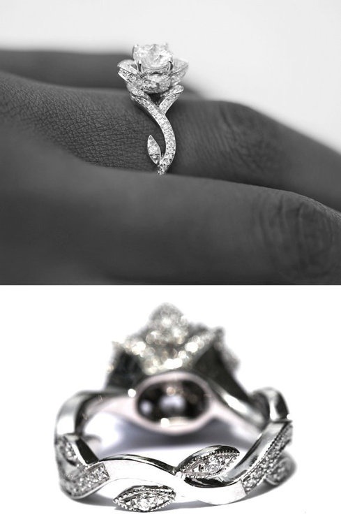 beauty and the beast engagement ring