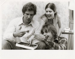 cinemagorgeous:  Images from Carrie Fisher’s private photo collection taken during the filming of Star Wars. 