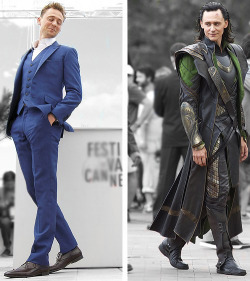 iwanttohuglokisobad:  Tom Hiddleston — Loki Laufeyson “Physically, he is a photo negative of who I am.” 
