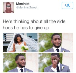 lemme-holla-at-you:  torontobrownsugar:  what assholes. 😒  ^^ I think she looked beautiful and him crying while he sees her is even more beautiful!                             