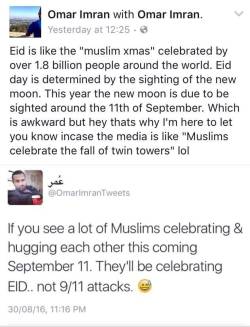 hazelandglasz:  nqncywheeler:  Please spread this bc they already face enough hate as it is  And happy Eid guys 