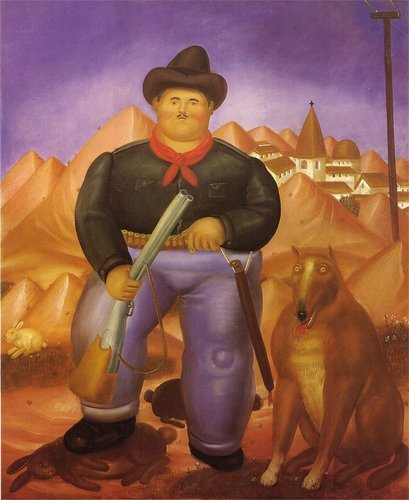 artist-fernando-botero:  The Hunter, 1976, Fernando Botero