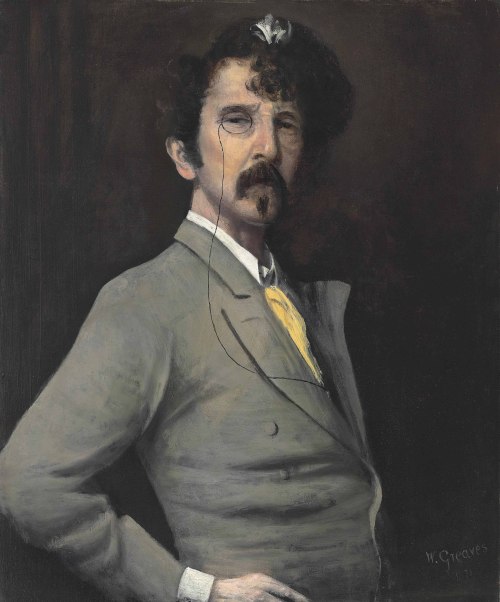   Walter Greaves, Portrait of James McNeill Whistler, 1871, oil on canvas