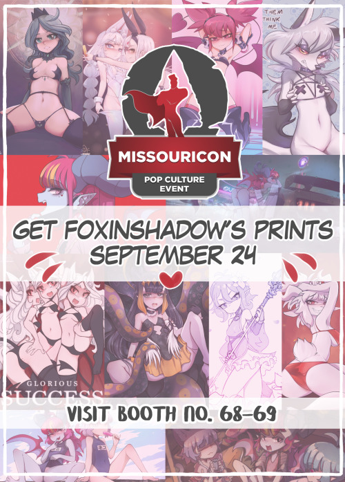 Just a lil announcement, if you&rsquo;re in the States then in a month&rsquo;s time you&rsquo;ll have the rare occasion to grab some of mine and Kuki&rsquo;s prints at the Missouricon on booth 68-69!Unfortunately we won&rsquo;t be there in person but