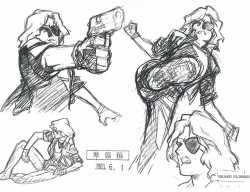 toasticles:  Concept art for the cancelled Escape From New York anime, which was to star Kurt Russell reprising his role as Snake. The film was to be directed by Mitsuru Hongo(Outlaw Star) with animation by Production I.G, and with John Carpenter as