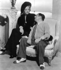 divadietrich:  Marlene Dietrich and Ernst Lubitsch on the set of “Angel” (1937). 