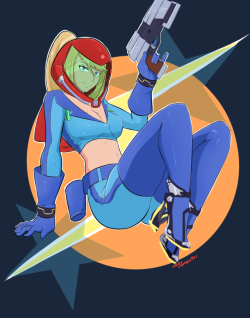 zeromomentaii:   Now’s a good time as any.   Samus pinup I did.   