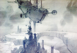 mickeyandcompany:  Concept art and animation panels for Treasure Planet 2  Before Treasure Planet was shown in cinemas, Thomas Schumacher, then president of Walt Disney Feature Animation, mentioned the possibilities of having direct-to-video releases