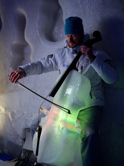 mothernaturenetwork:  Ice orchestra performs in ‘gigantic cosmic igloo’You know music is great when it gives you chills, and in the case of Ice Music, that’s meant quite literally. Based in Luleå, Sweden, Ice Music is a frosty artistic project