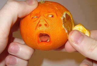 Funny orange peel