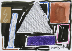 milanesic:  Milan Nesic - Untitled. Ink, oil pastel collage on paper. 25 x 35 cm  something classical