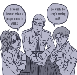 drinkyourfuckingmilk:  Erwin was found later in his room screaming into his pillow. 