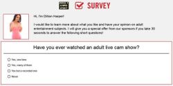 a special offer from our sponsors if you take 30 seconds to answer the 5 following short questions!http://model.adultcams24x7.com/survey