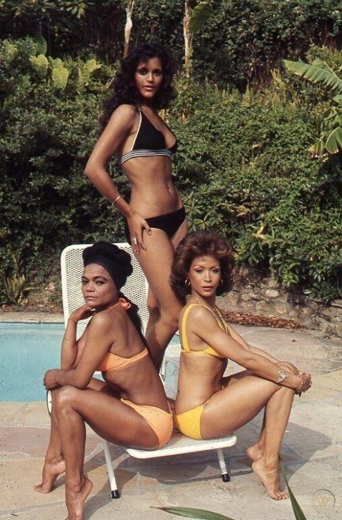 twixnmix:Eartha Kitt,   Freda Payne and Jayne Kennedy photographed by Isaac Sutton for JET magazine, 1974.