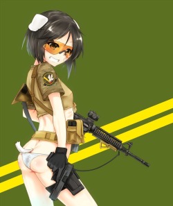 exzerno:  Cute operator girl with a M4A1 and G17