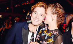 samclaflin-fans:  Sam Claflin and Hayley Atwell attend the Glamour Awards 2014 [x] 