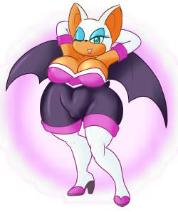 asknikoh:Rouge the BatI love me some sonic girls.nned to draw more sonic girlsneed to draw better sonic girls.draw sonic girls!  yummy ;p