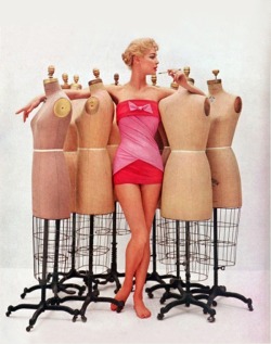  Jean Patchett in Dior/Cole swimwear 1956       