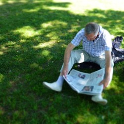 #Father resting  #press #newspaper #shadow #grass #green #man #oldmen #colors #streetphotography   June 14, 2012  #summer #heat #hot #travel #SaintPetersburg #StPetersburg #Petersburg #Russia #СанктПетербург #Петербург #Питер