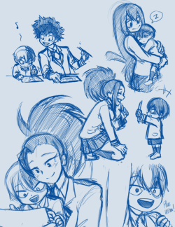 drizzydoodles:the my hero kindergarten pic was really cute so I decided to rough sketch some happy todomomo as kiddies.