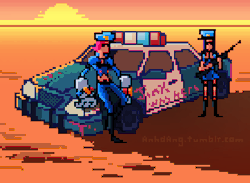 anhdang:  More league pixel gifs! Have some Officer Caitlyn and Vi! 