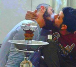 leb4men:  Arab men kissing! arabiandelights arabmen real-hot-arab-guys hotarabmales witharab