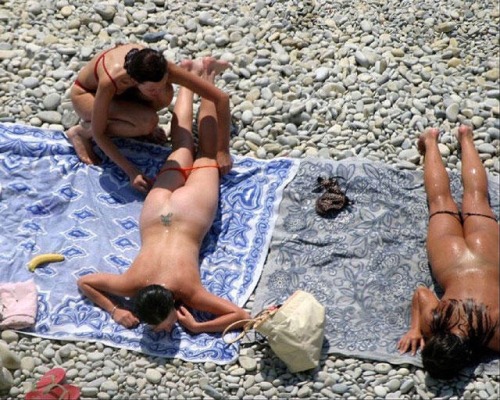 Women masterbating on nude beach