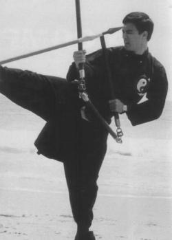 taichiclothinguniforms:                          Bruce Lee And His Nunchaku Jeet Kune Do founded by Bruce Lee through bold and rapid action is famous in the world. Nunchaku is the essence of Jeet Kune Do. His kill cudgel technical reaches