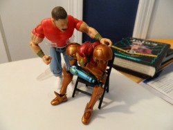 handsomezack:  John Cena comforts Samus after the announcement of Metroid Prime: Federation Force