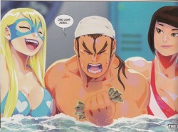 star-xvii:Scan of a panel from the Street Fighter V Wrestling Special for Free Comic Book day 2017 out today!