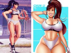 chunliryona:This Chun-Li mod going around looks great and it makes me feel some time of way. But it looks even better when she’s getting beat up and taking a pounding.