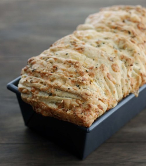 Cheesy Garlic Herb Pull Apart Bread Bakeolgy By Lisa