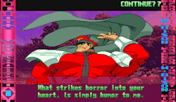 vgjunk:  M. Bison win quotes from Street Fighter Alpha 3, arcade.