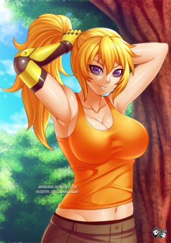 jadenkaiba:   “I’m ready Dad~!”Yang Xiao Long ready to spar some more  ENJOY :) —————————————————————————————————- Hai sai !! Jaden Kaiba are 2 persons (in fact Twins) and both are