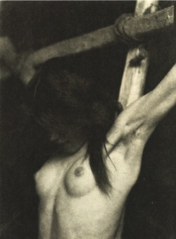 lamelancoly:  František Drtikol -Étude de la Crucifixion, 1914 ( 1&amp;2&amp;3) 