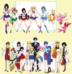 frillypinkdreams:  lincar16:  New Sailor Moon (2013)  どうせなら、こんなセーラームーンがみたい | makacoon [pixiv]  Crunchyroll   IS THIS FREAKING WHAT I THINK IT IS ???? And WHY is chibi usa big, and Venus small? ; v; 