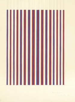 mauveflwrs:Bridget Riley Red And Blue, Expanded, 1968