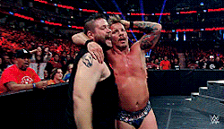 specialagent-dalecooper: kevin owens and his bff chris jericho 
