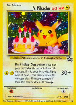 sexhaver:  this card is banned because people would play it at tournaments and claim it was their birthday and judges got tired of having to check if they were lying 