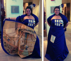 iarepanda21:  jamthedevilbackinthebox:  thumbcramps:  Wow. I’m sure you’ve all seen this girl’s fantastic tardis dress floating around here the last week or so. She hand painted the inside and everything, and she just looks plain great. But of course,