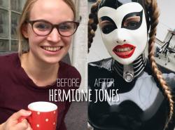 From great to perfect. Before and after with Hermione Jones