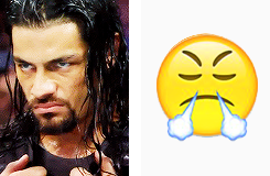 legends-of-wrestling:  Wrestling + Emoji ↳ Roman Reigns 