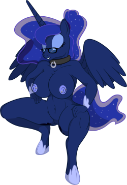separate Luna, just for the fans, with a lovely slave collar, cos they aske me to