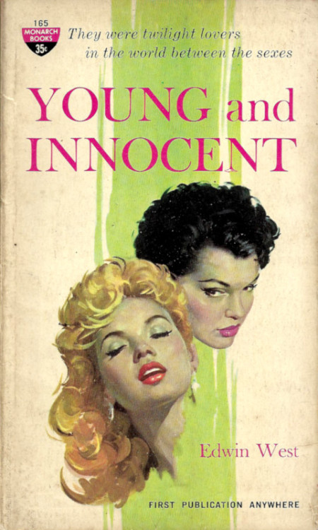 Young And Innocent, by Edwin West (aka Donald E. Westlake) (Monarch, 1960).From a charity shop in Nottingham.