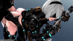 exga: 2B Off Guard [GD 720p]  [NF 720p]        [GD 1080p60] Giving armored 2B some love.  Her combat suit is really tight.  *-* Discord 