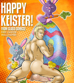 classcomics:  Hey Guys! Happy Easter — Happy Keister! :DYou know how much we love Holiday occasions here at Class Comics. They give us a special reason to bring you some sexy and cool new wallpaper designs for your computers and screens (yeah — as